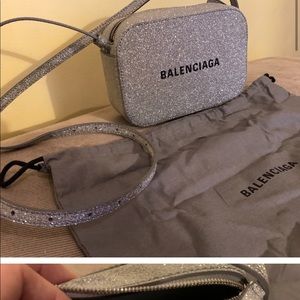 Balenciaga  glitter camera bag